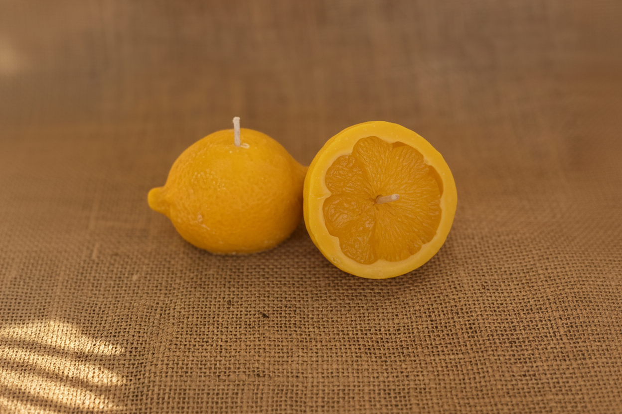 Lemon Shaped Scented Candle