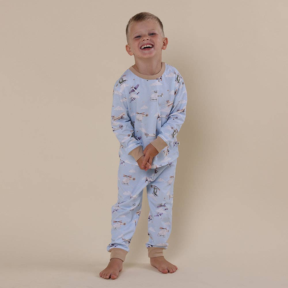 Taking Flight Organic Kids Long Sleeve PJ Set