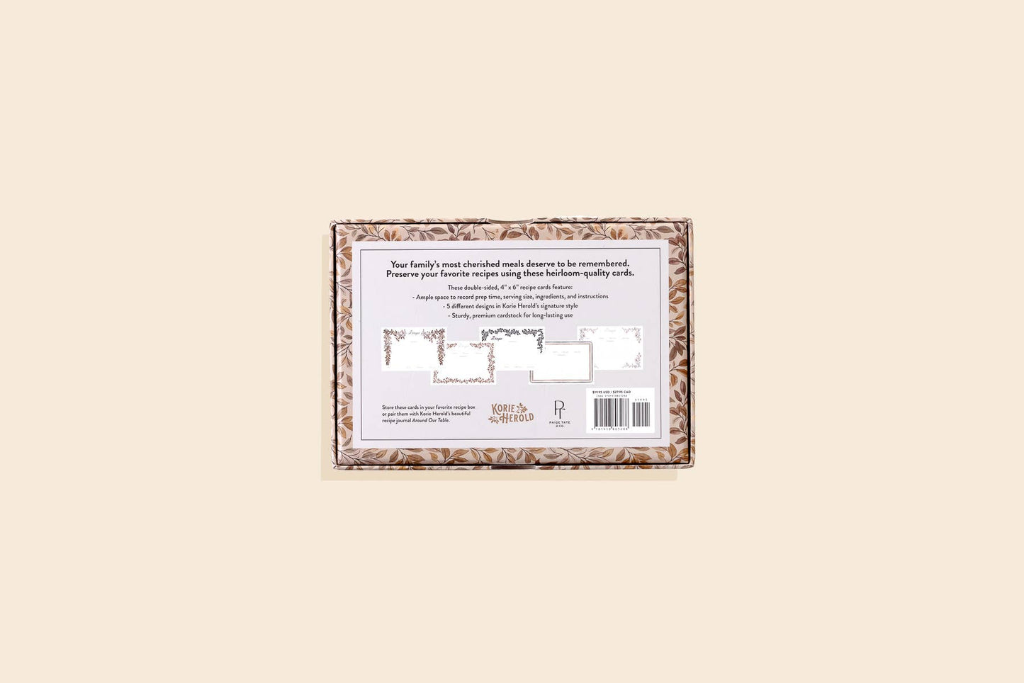 Recipe Cards: 50 - 4x6 floral cards (Wedding Gifts)