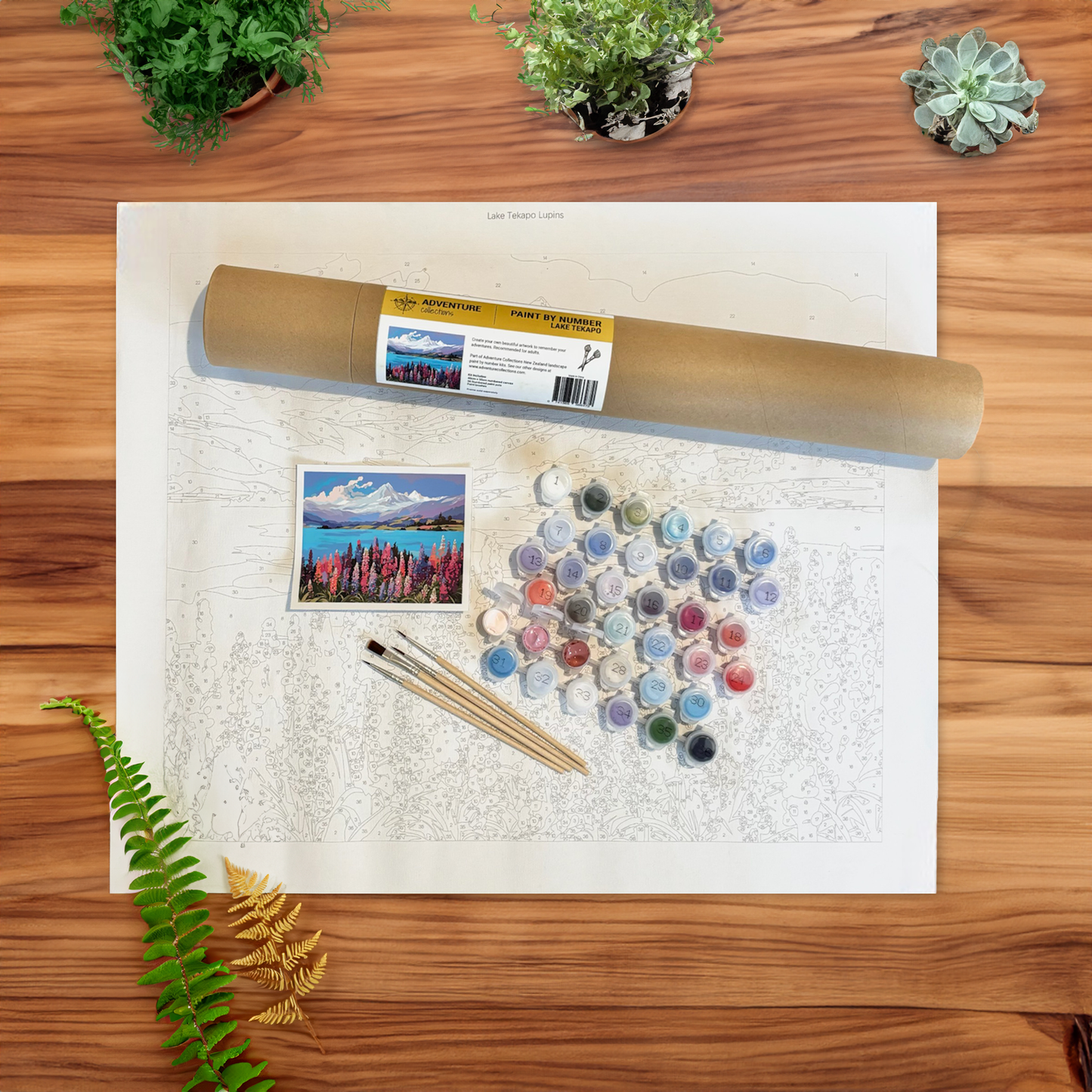 Lake Tekapo Lupins Paint by Numbers Kit
