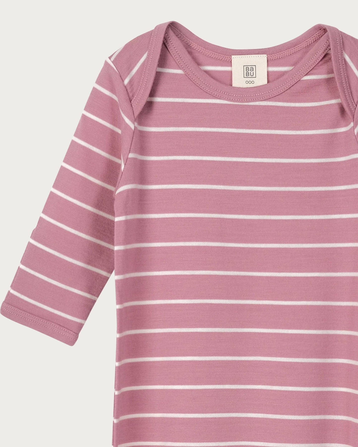 Merino Bundler Nightgown - Blossom Stripe