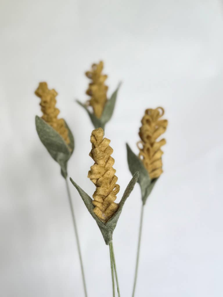 Felt Goldenspike Flower