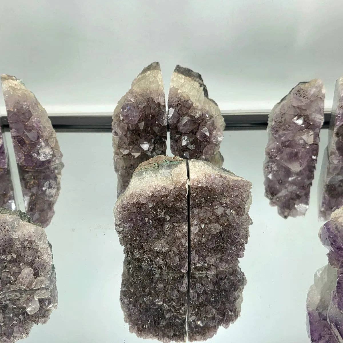 Amethyst Crystal Bookends 0.9-1.2 KG