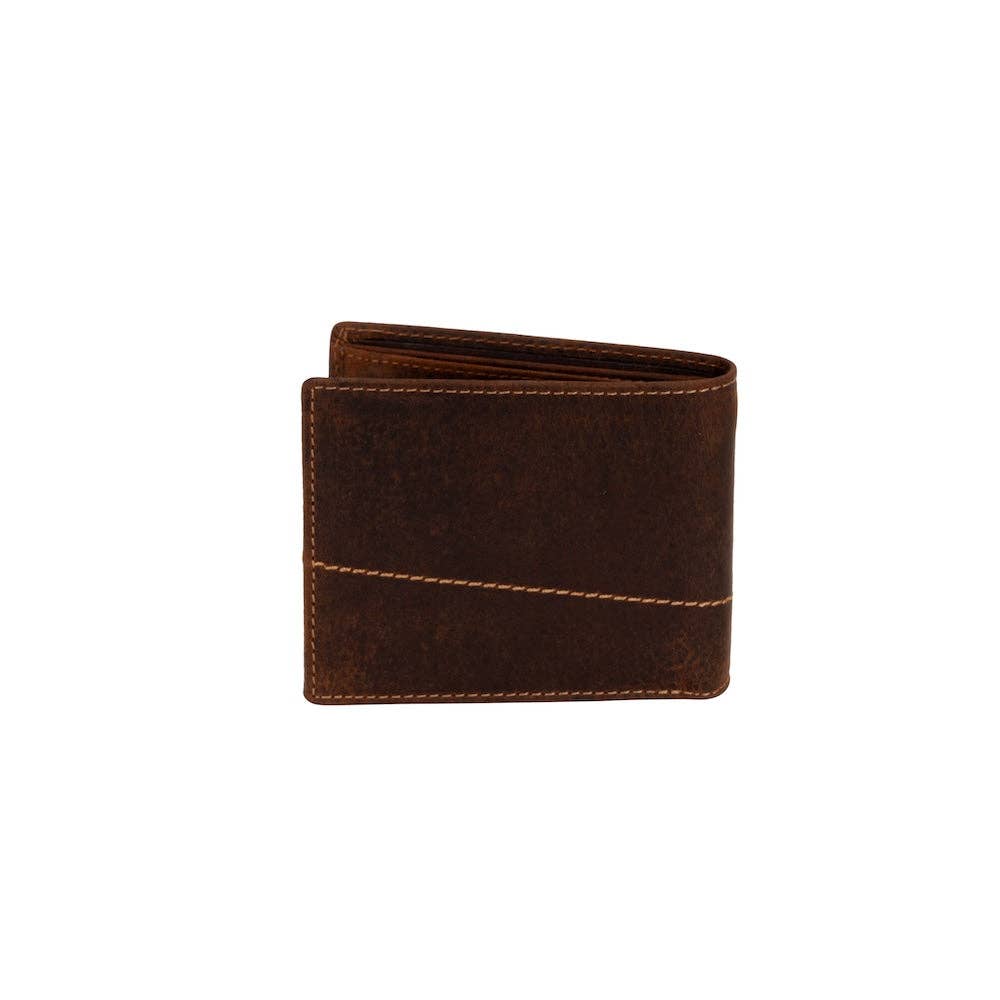 Wildera Leather “Hudson” Men’s Bifold Leather Wallet – RFID Protection | Sandel