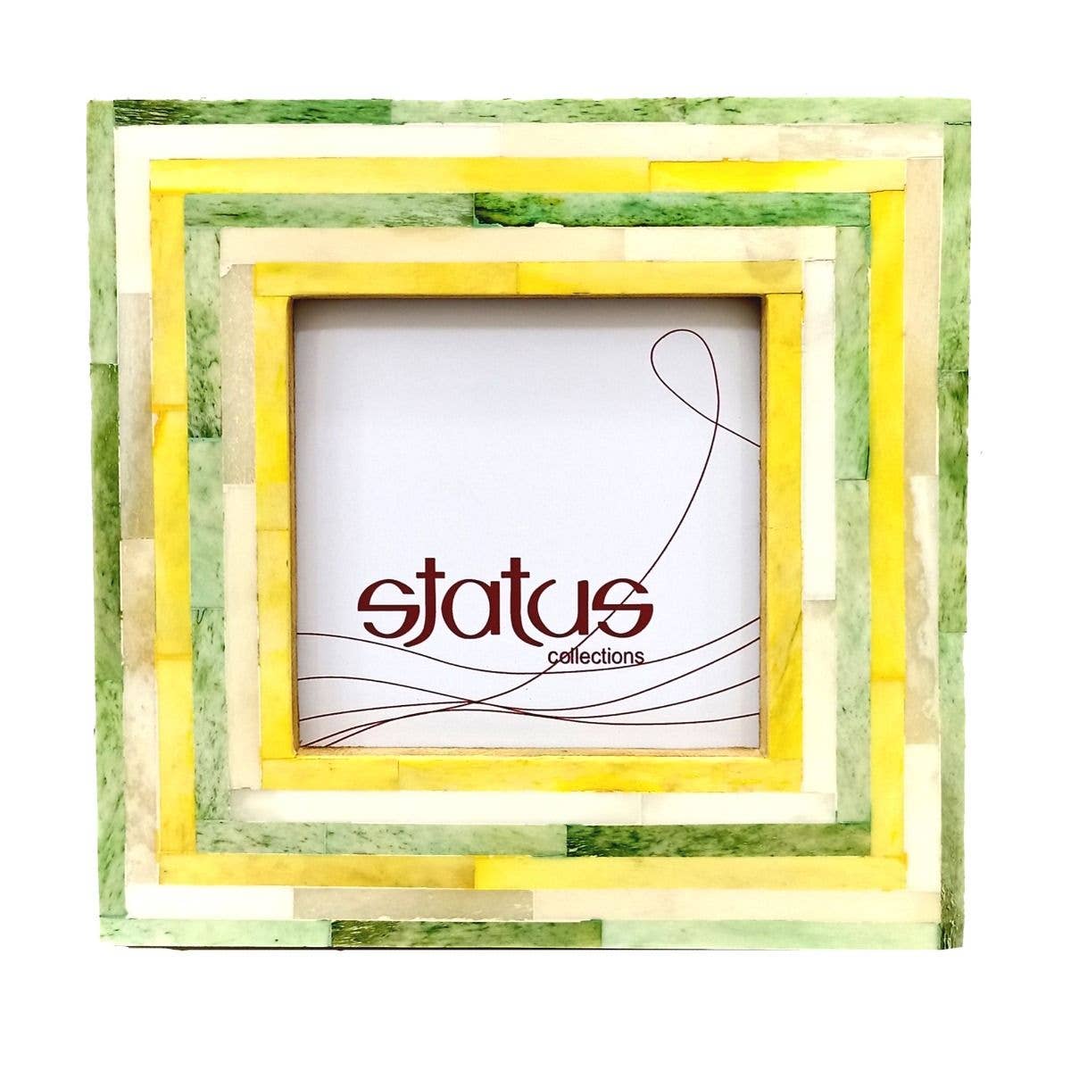 Yellow/Green Striped Frame 16.5x16.5 /10x10cm