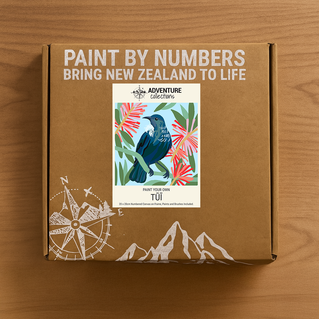 Tūi Paint by Numbers Mini Kit - 20x20cm