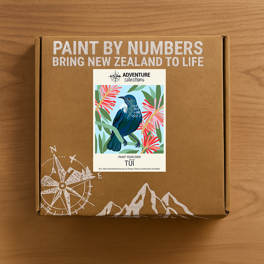 Tūi Paint by Numbers Mini Kit - 20x20cm