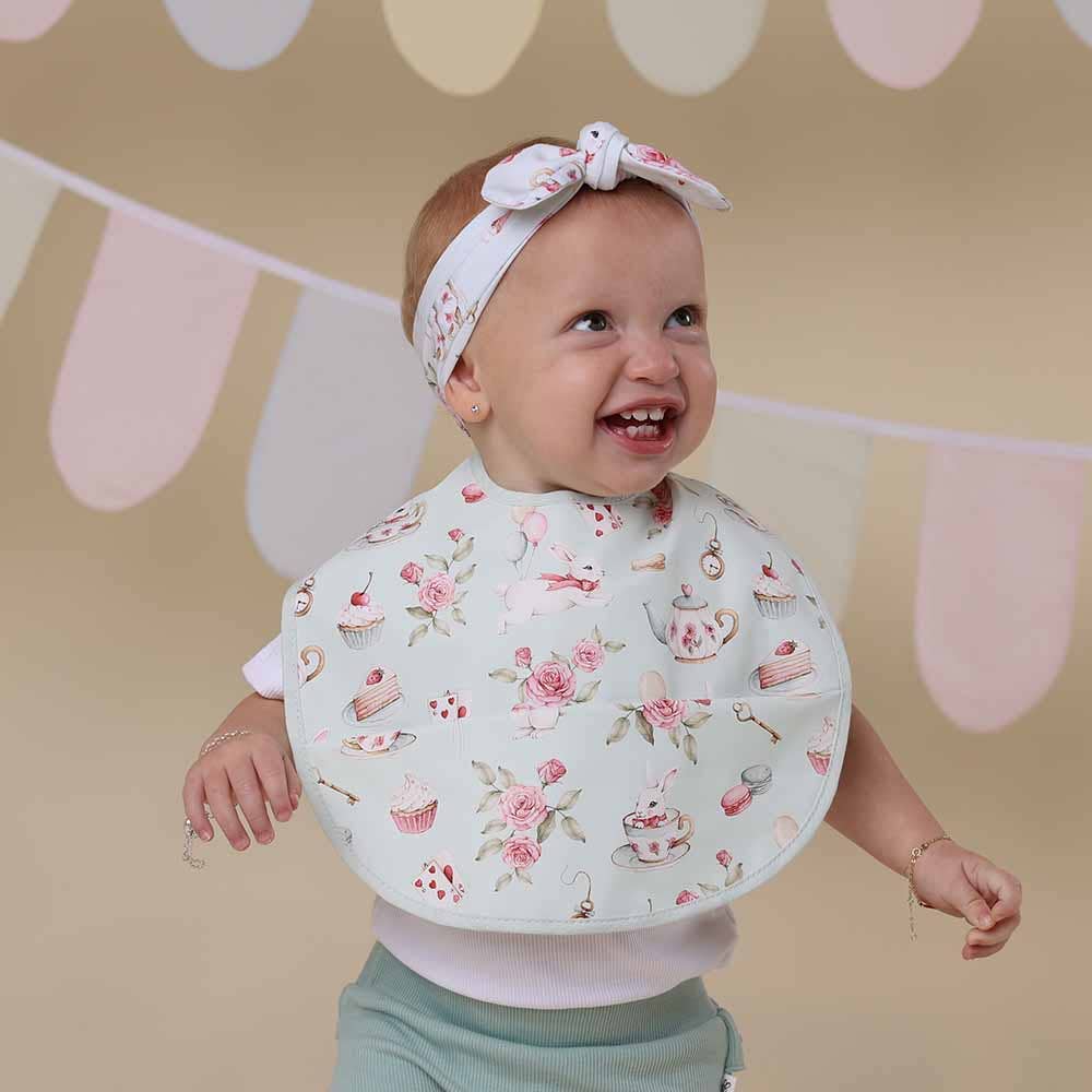 White Rabbit Snuggle Bib