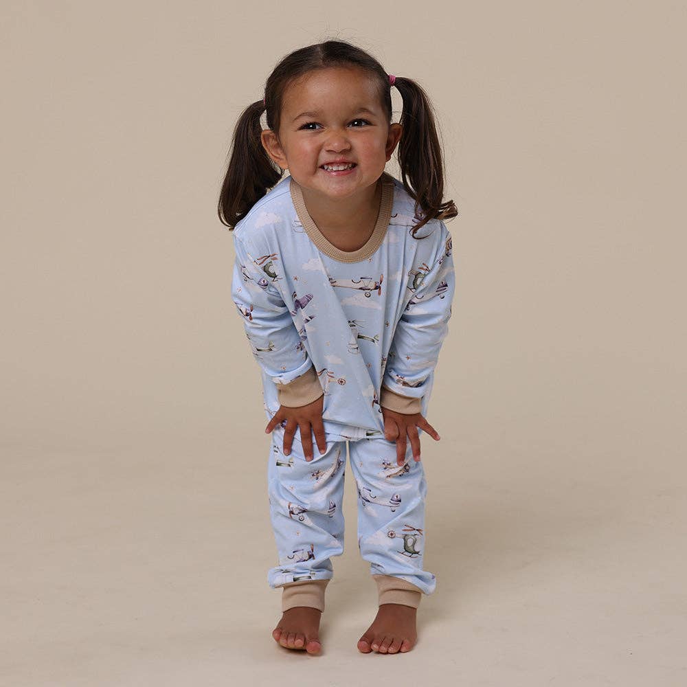Taking Flight Organic Kids Long Sleeve PJ Set