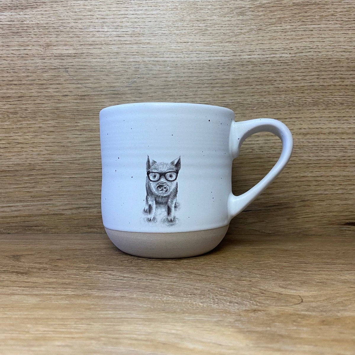 Preston Pig in glasses Stoneware Mug