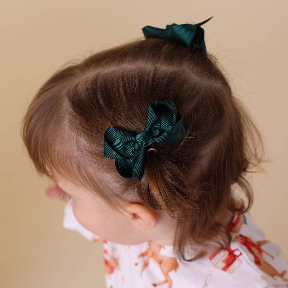 Pine Piggy Tail Hair Clips - Pair