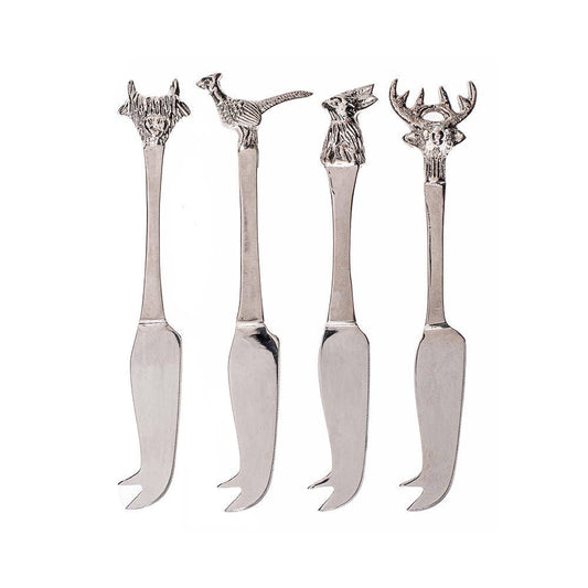 Country Animals Mini Cheese Knives - Set of 4