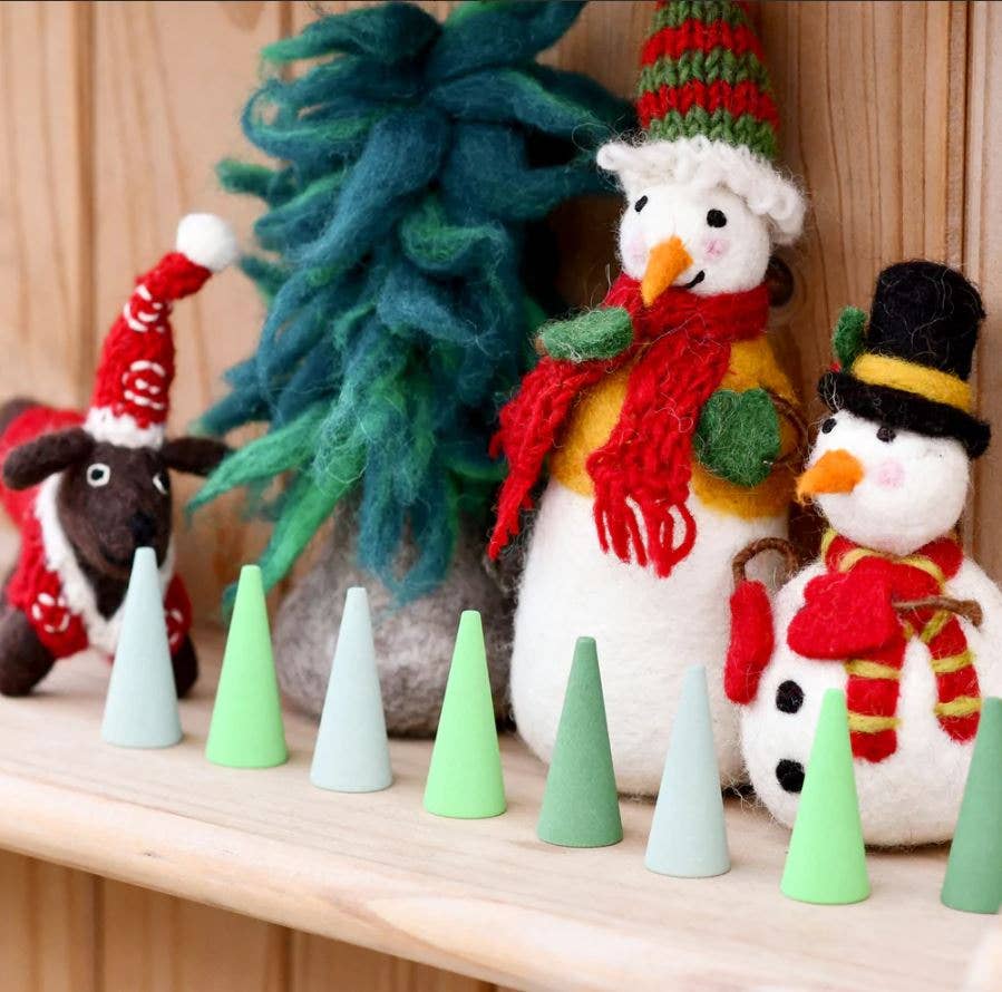 Frosty Freddy Handmade Snowman with Knitted Cap