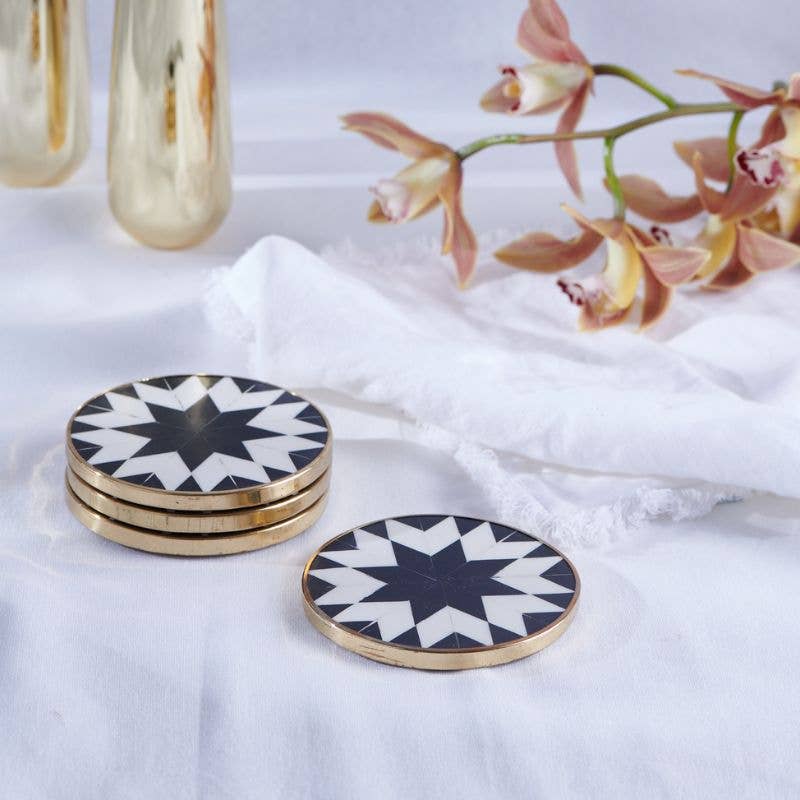 Clinq Bone Inlay Coasters