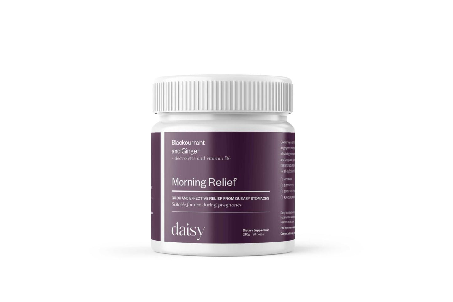 Daisy Morning Relief: Blackcurrant & Ginger or Raspbery Lemon & Ginger