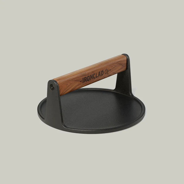 The Flat Press by Ironclad Co. Handcrafted 18cm Cast Iron Flat Press