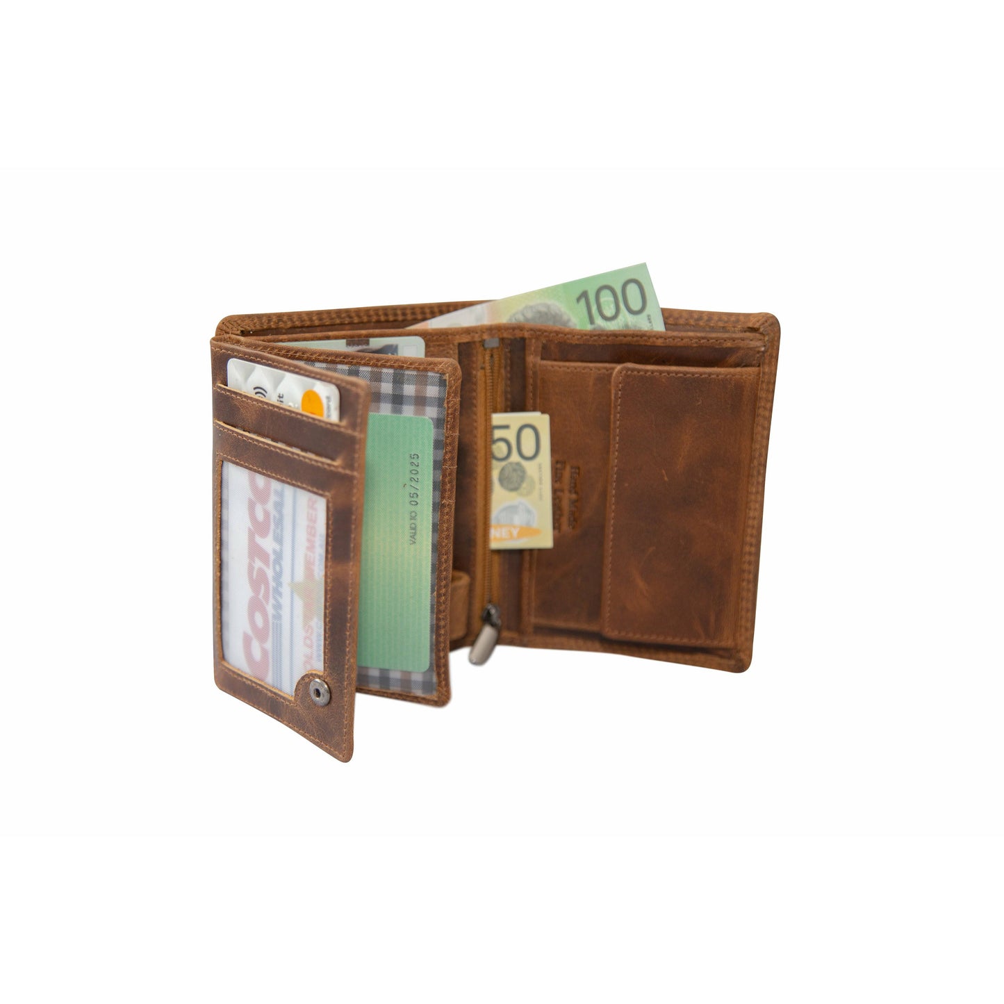 RFID Leather Wallet Melton - Camel GW2155CAM