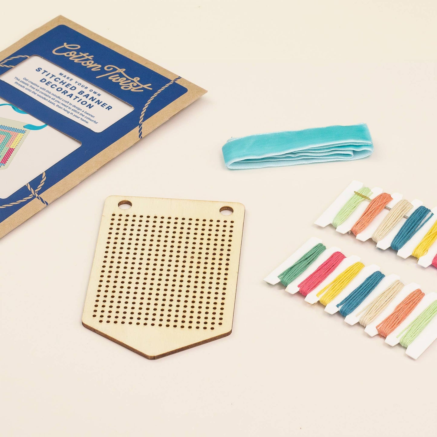 DIY Craft Kit: Make Your Own Stitched Banner Decoration