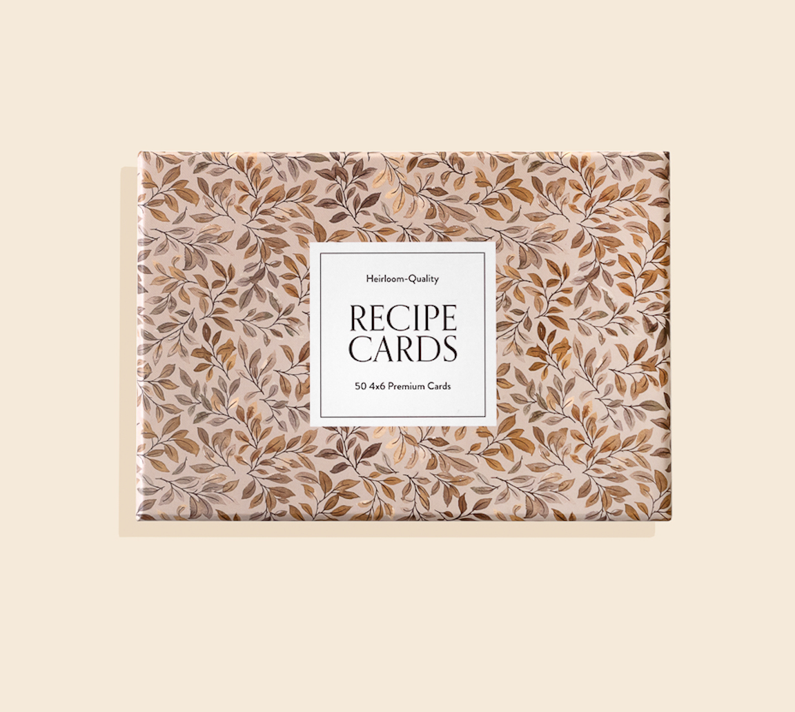 Recipe Cards: 50 - 4x6 floral cards (Wedding Gifts)
