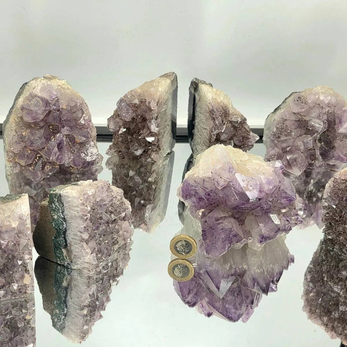 Amethyst Crystal Bookends 0.9-1.2 KG