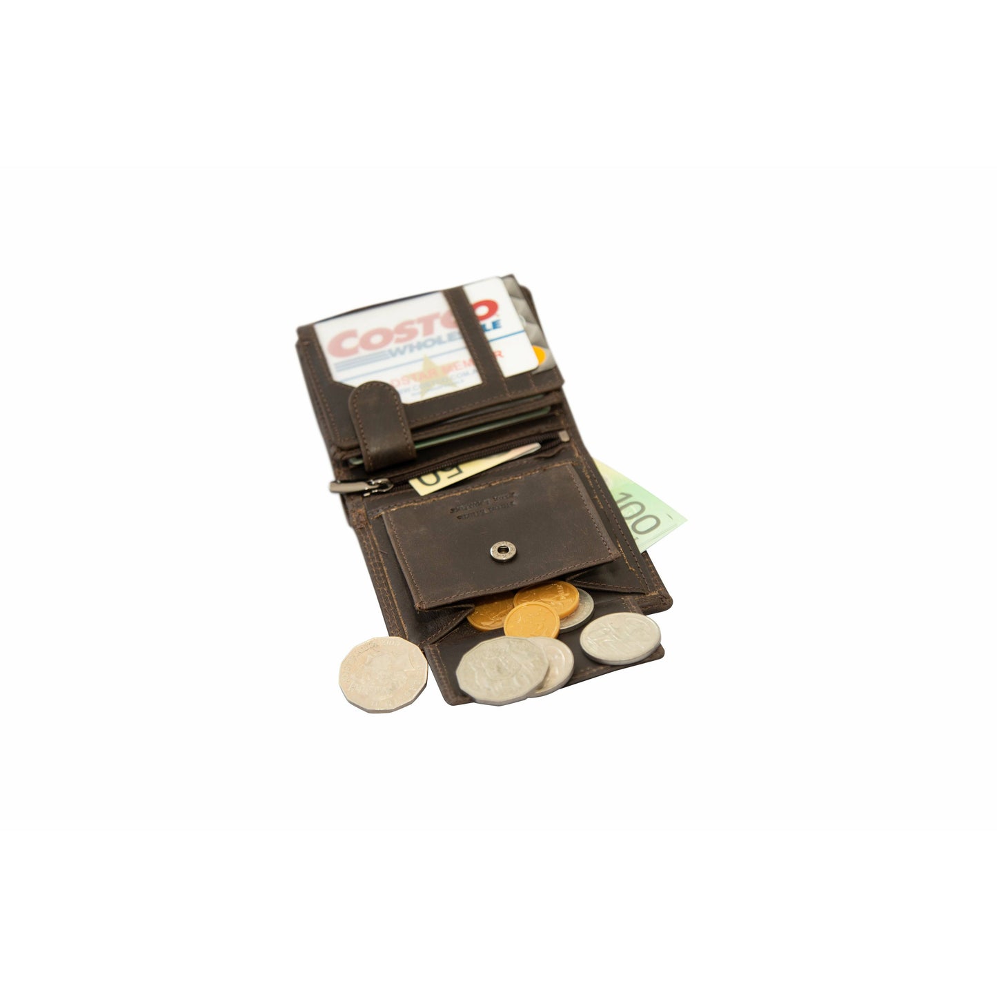 Men's Leather Wallet Tyler - Brown GW8115BRN