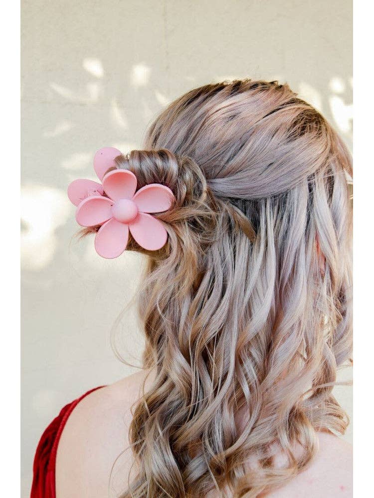 Claw Clip -- Flower - Blush