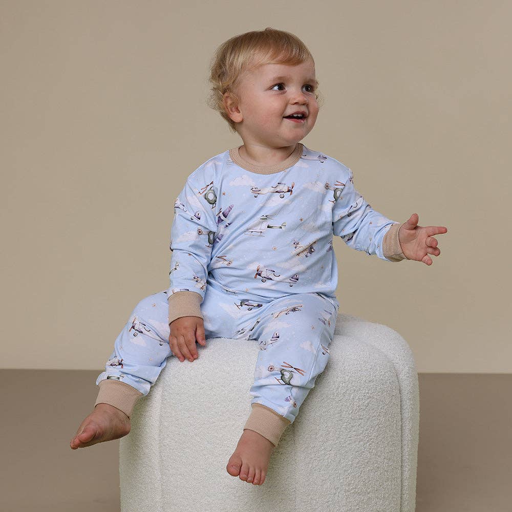 Taking Flight Organic Kids Long Sleeve PJ Set