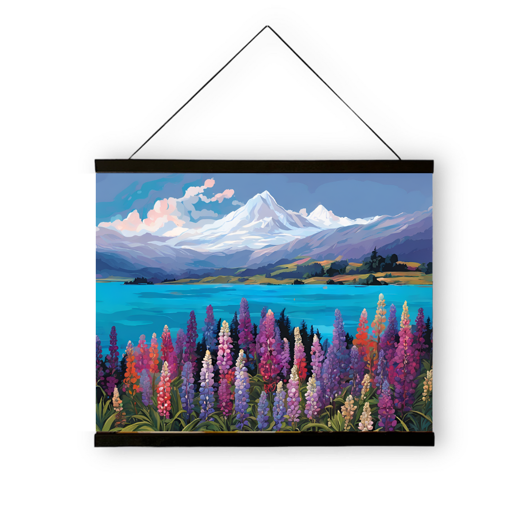 Lake Tekapo Lupins Paint by Numbers Kit