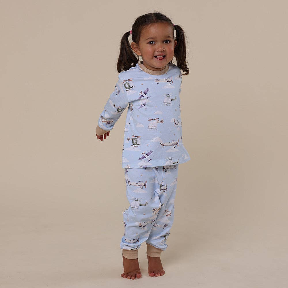 Taking Flight Organic Kids Long Sleeve PJ Set